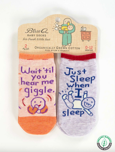 Hear Me Giggle/Sleep BabySocks