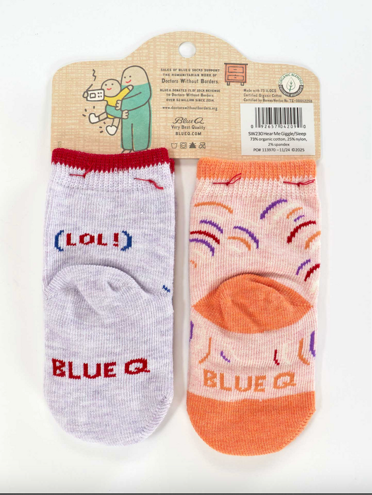 Hear Me Giggle/Sleep BabySocks