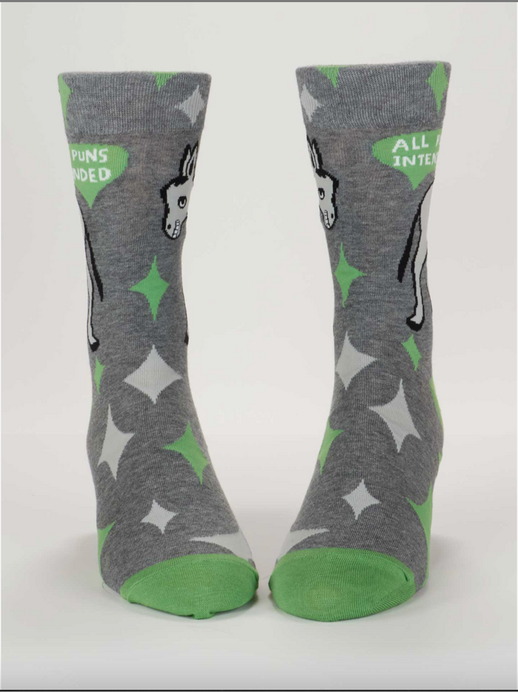 All Puns Intended Men's Socks