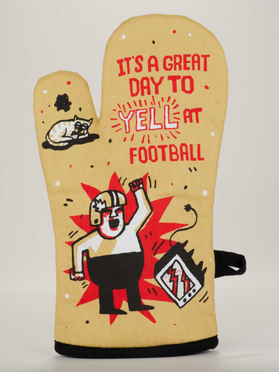 Yell At Football Oven Mitt