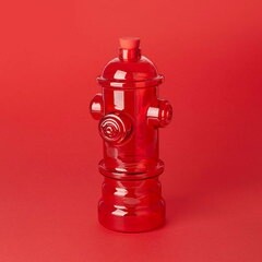 Hydrant Glass Bottle - Red