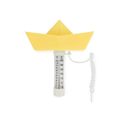 Pool thermometer - Paper Boat Yellow