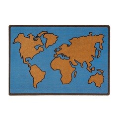 World Map Door Mat