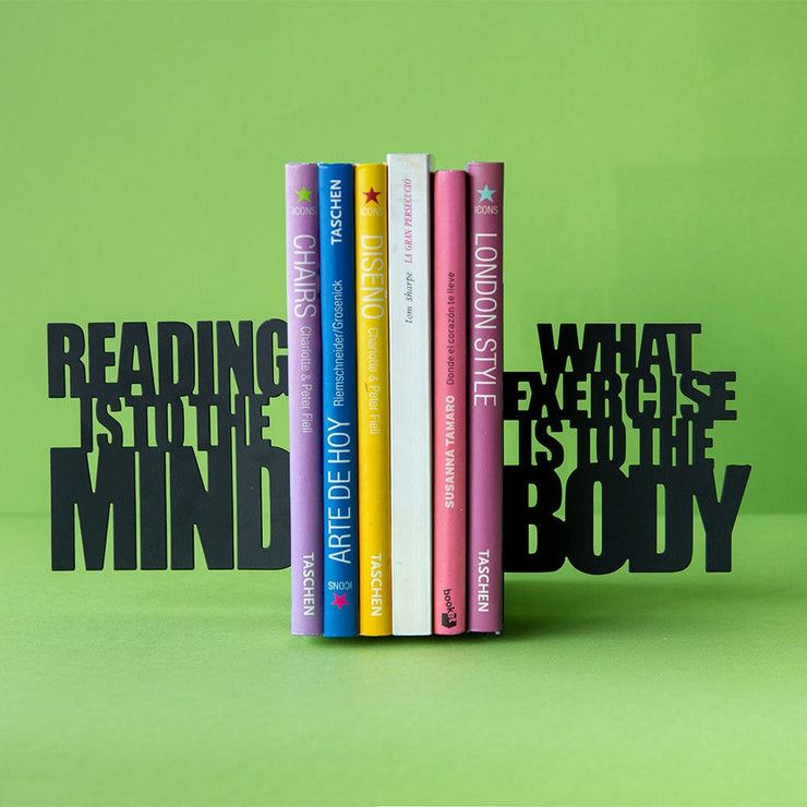 Balvi Bookend - Mind Exercise Black Quirksy gifts australia