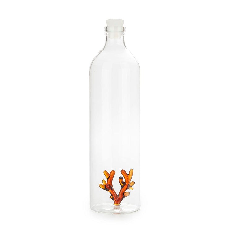 Balvi Bottle Atlantis Coral 1.2 L Amber Glass Quirksy gifts australia