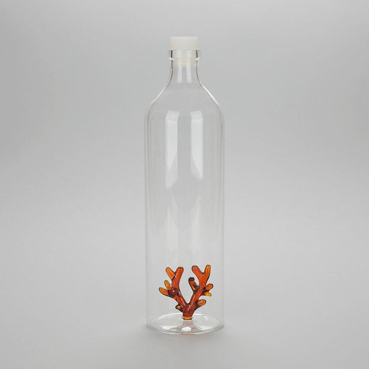 Balvi Bottle Atlantis Coral 1.2 L Amber Glass Quirksy gifts australia