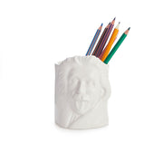 Balvi Pen Holder - Einstein White Ceramic Quirksy gifts australia