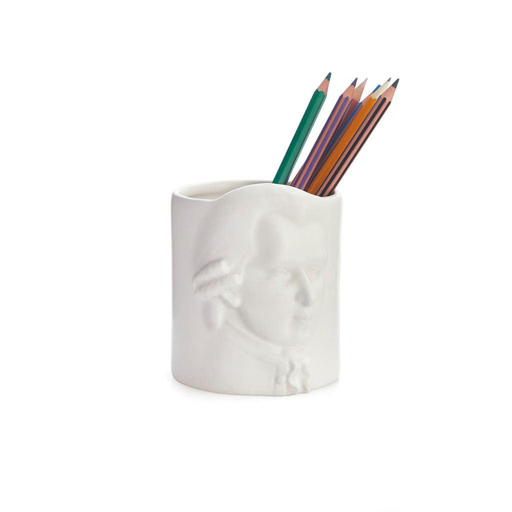 Balvi Pen Holder - Mozart White Ceramic Quirksy gifts australia