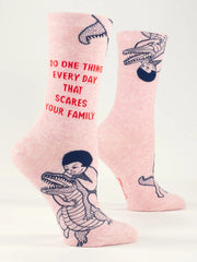 Quirksy Ladies Crew Socks - Scares Your Family Quirksy gifts australia