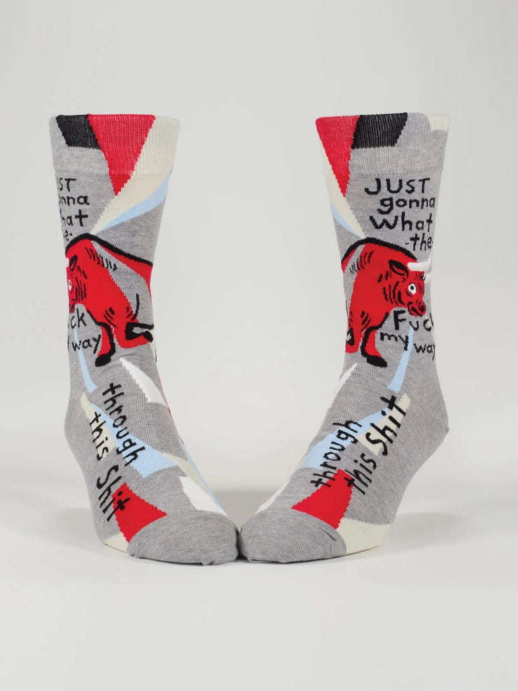 Quirksy Men's Socks -  WTF My Way Through Quirksy gifts australia