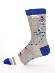 Quirksy BASEBALL - Men's Crew Socks - BlueQ Quirksy gifts australia