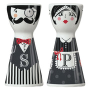 RITZENHOFF MR. SALT & MRS. PEPPER SALT AND PEPPER SET - Black n White Quirksy gifts australia